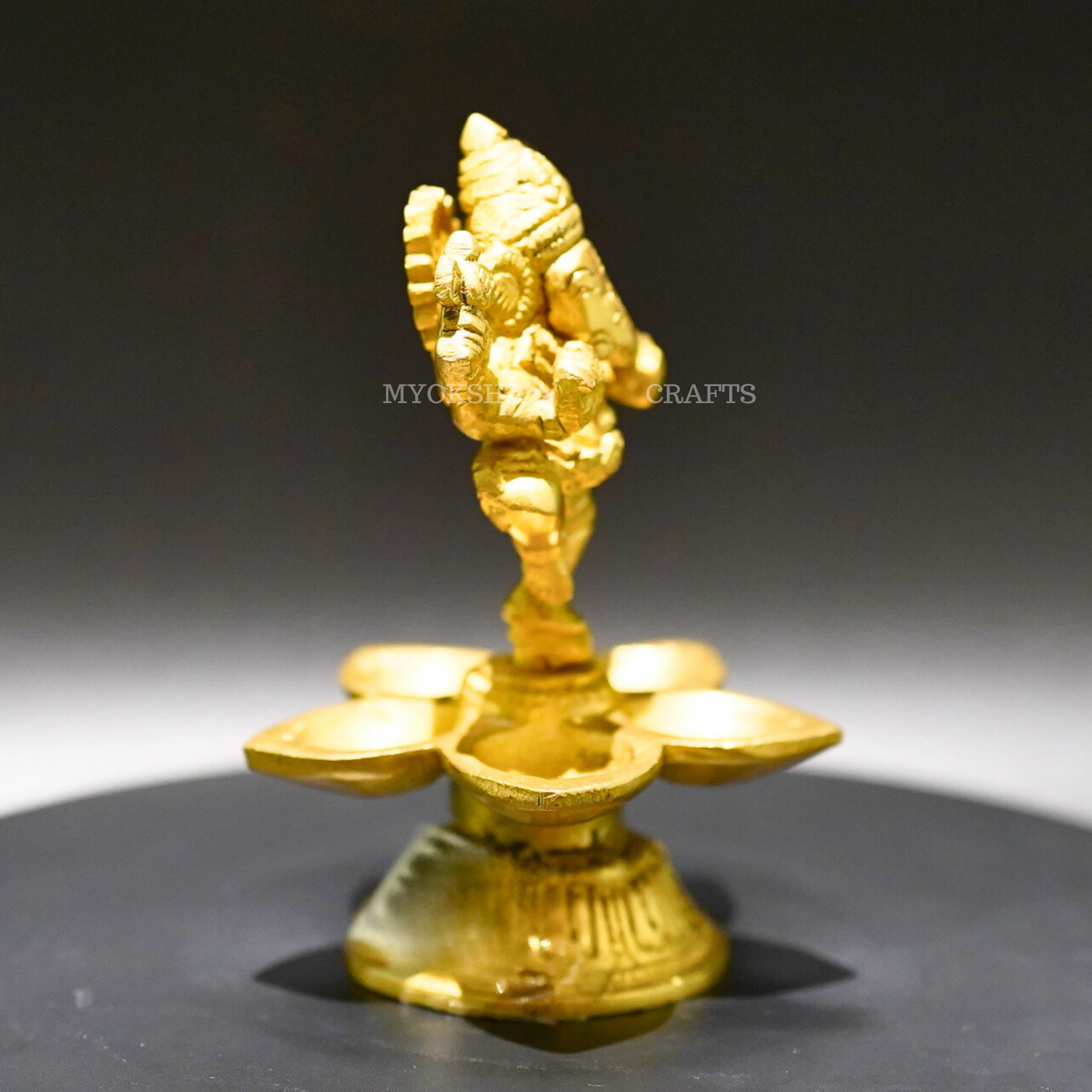 Brass Ganesha Deepa  - 2