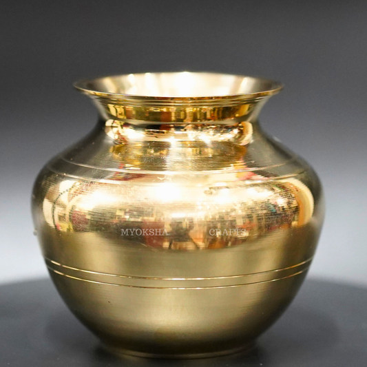 Brass Kalasha Lota: Embrace Divine Blessings and Abundance - 1