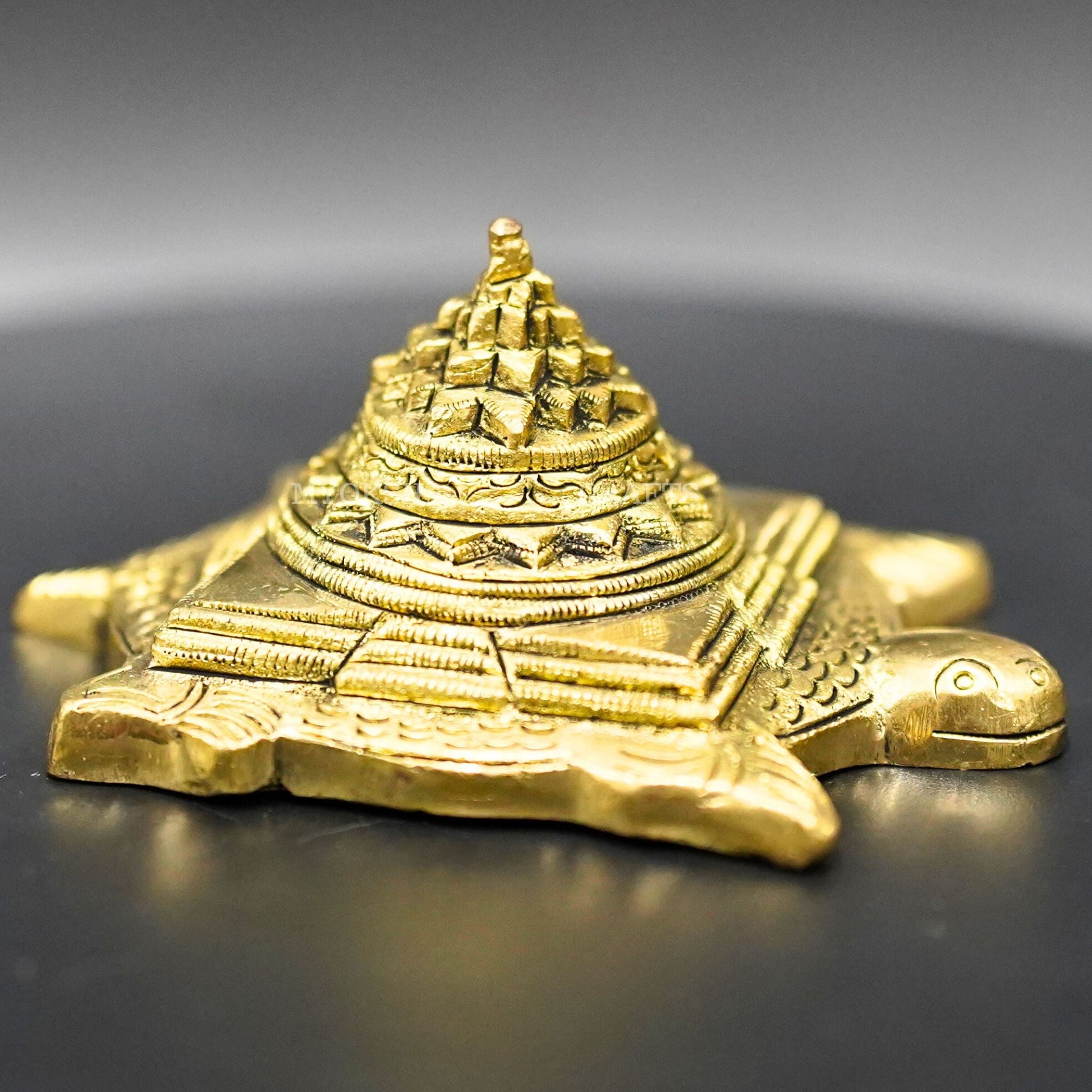 Sri Yantra on Tortoise - Harmonize Your Space with Divine Balance and Prosperity - 1