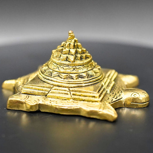 Sri Yantra on Tortoise - Harmonize Your Space with Divine Balance and Prosperity - 1