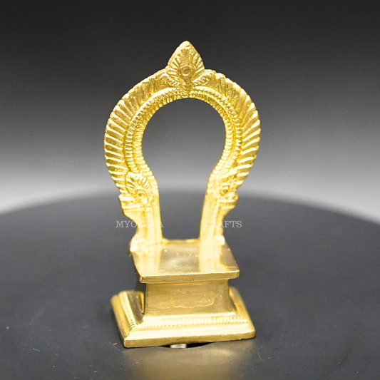 Brass Prabhavali: Ornate Indian Art for Home Sanctuaries - 1