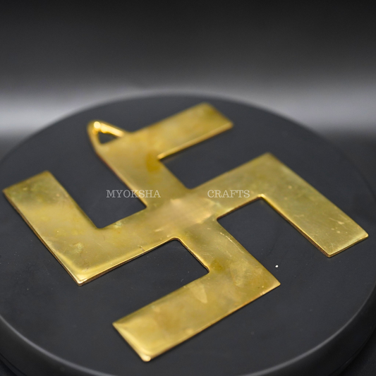 Brass Swastik: Auspicious Emblem for Homes - 1