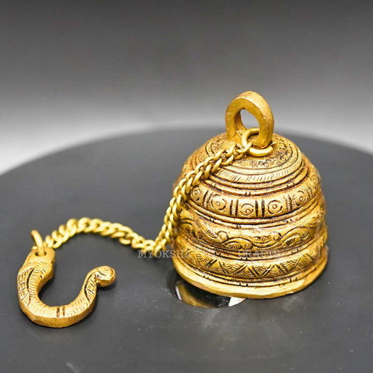 Timeless Melodies Antique Hanging Bell: Vintage Charm for Homes - 1