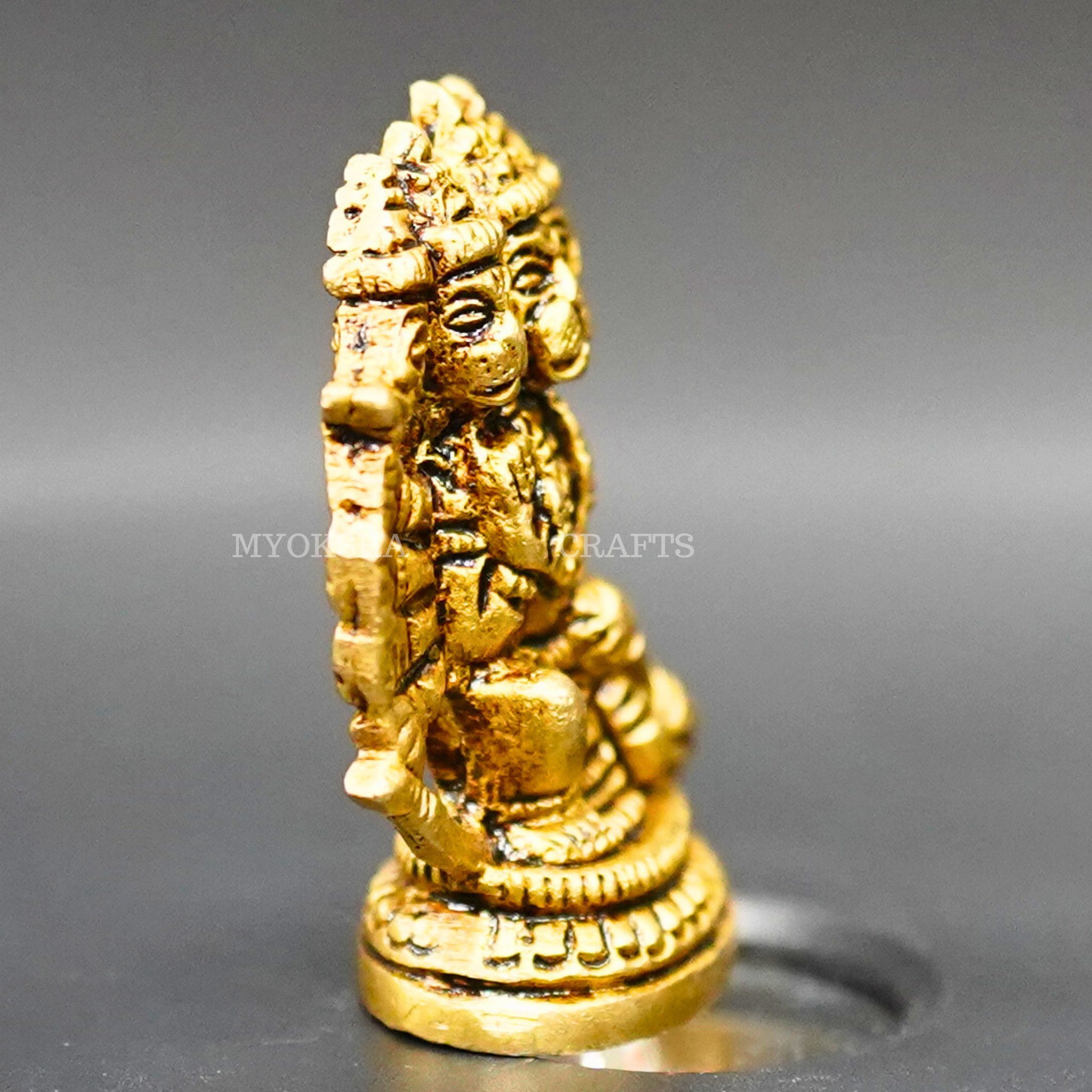 Panchamuki Hanuman: Majestic Sitting Sculpture for Your Homes - 2