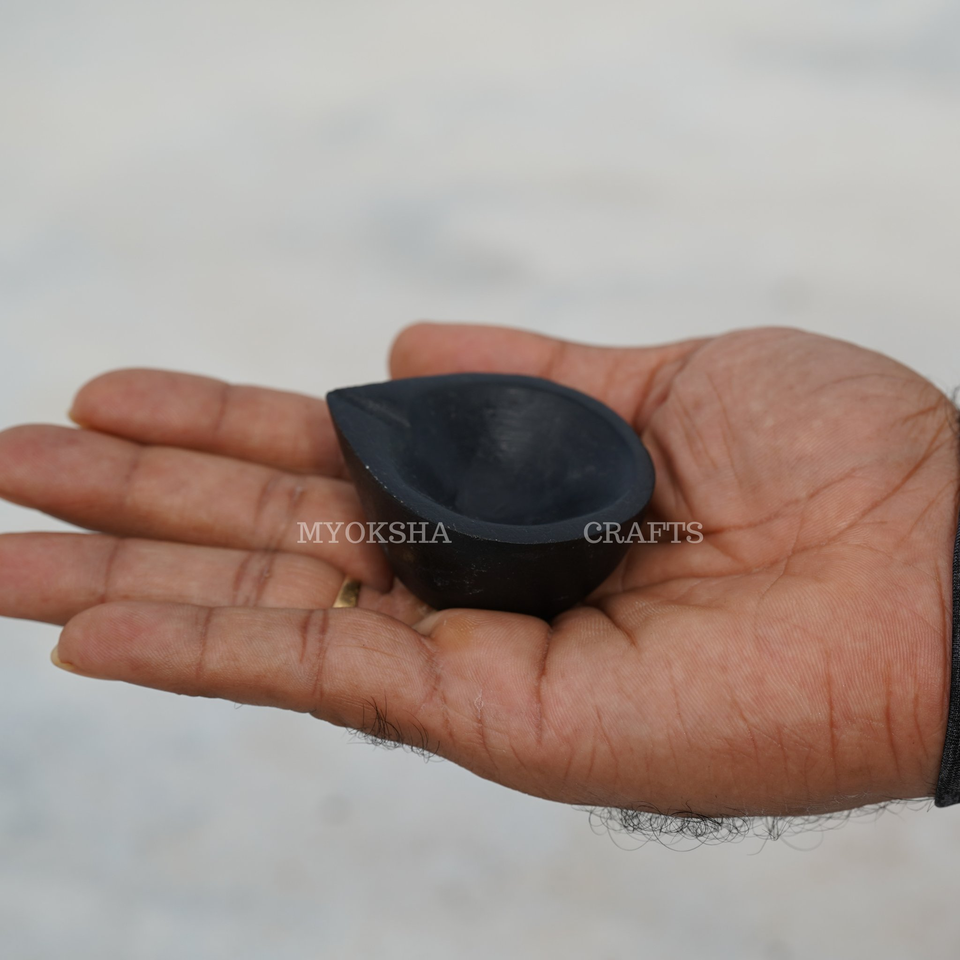 Black Stone (Krishnashila) Diya - 1