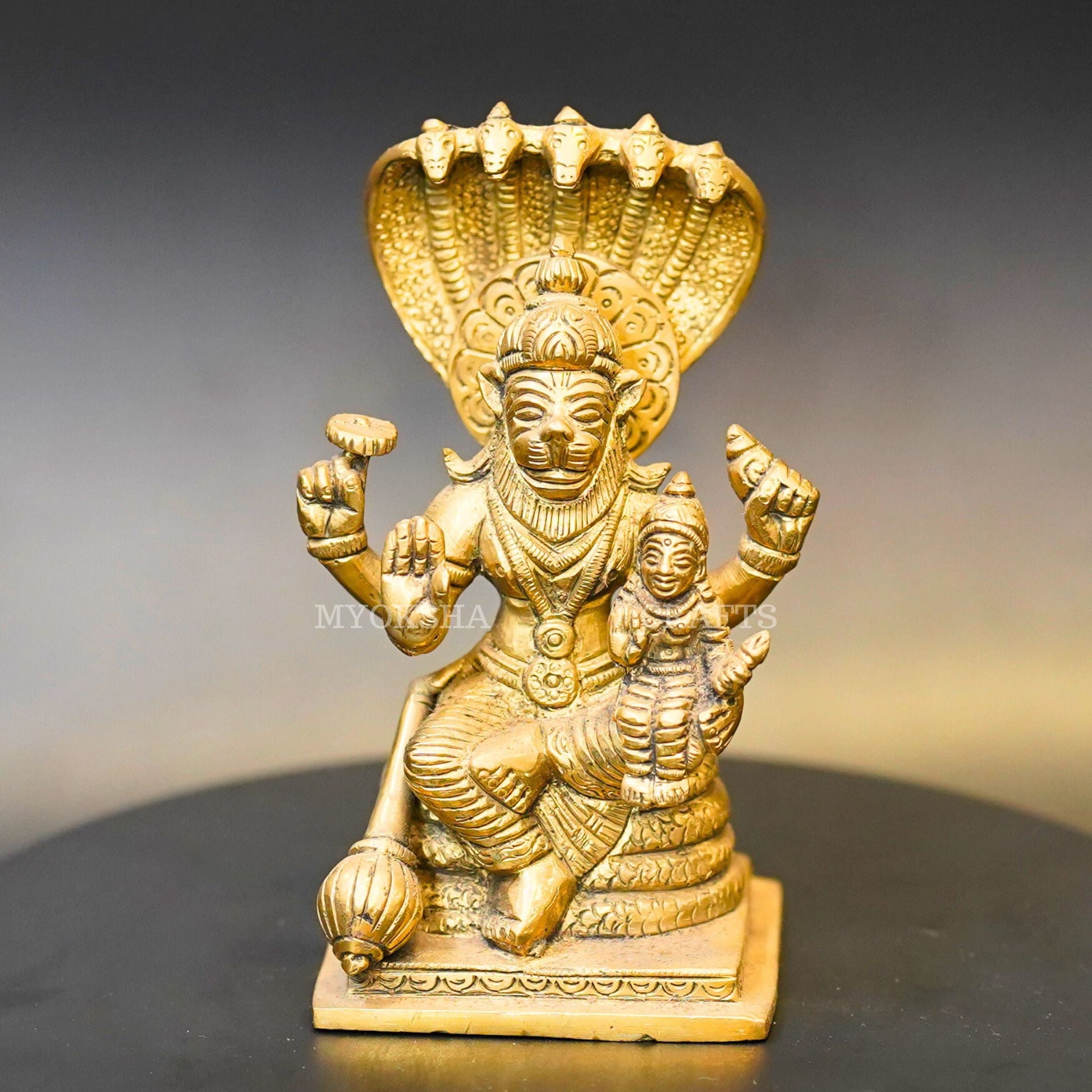 Brass Lakshmi Narasimha Swamy Idol - 1