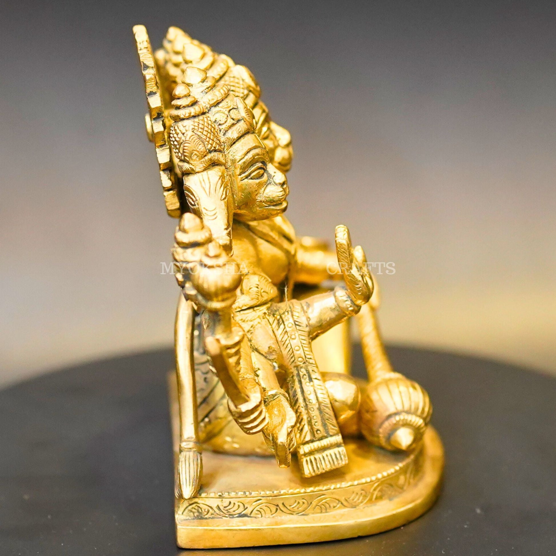 Brass Punchamuki Hanuman - 2