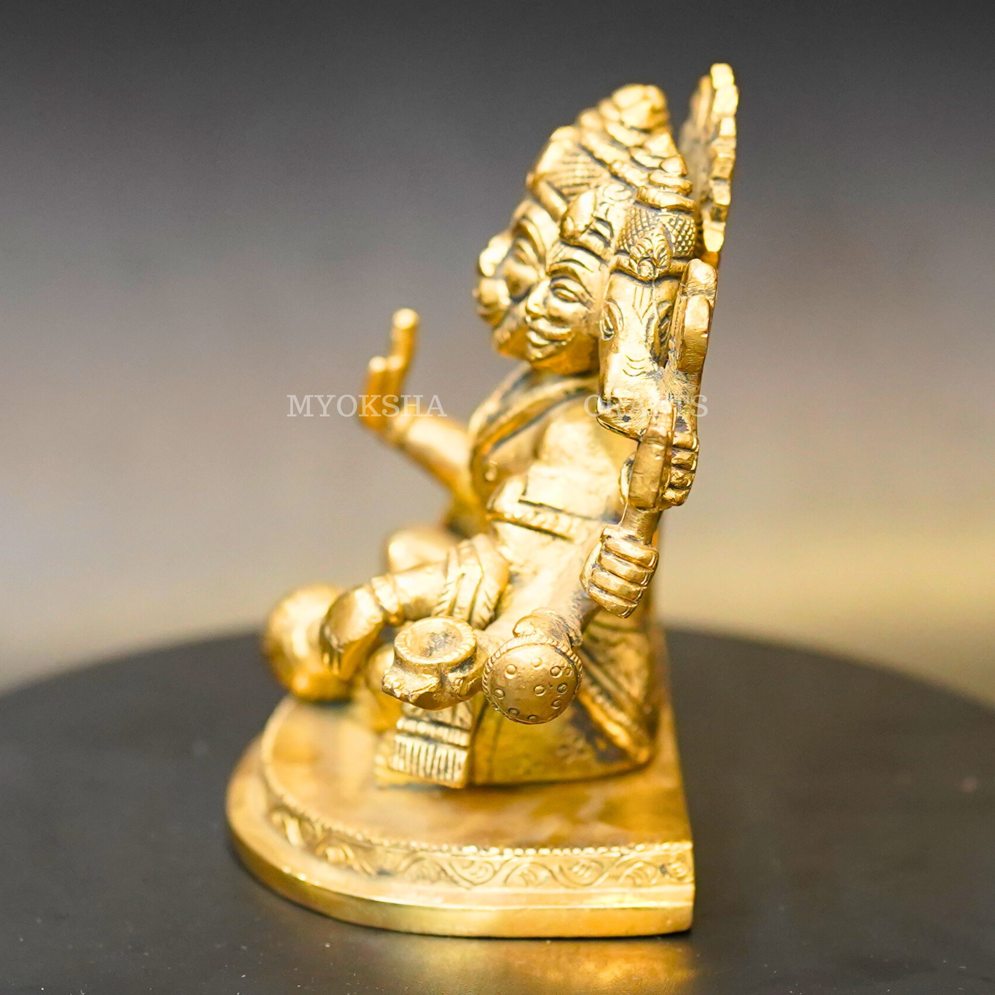 Brass Punchamuki Hanuman - 4