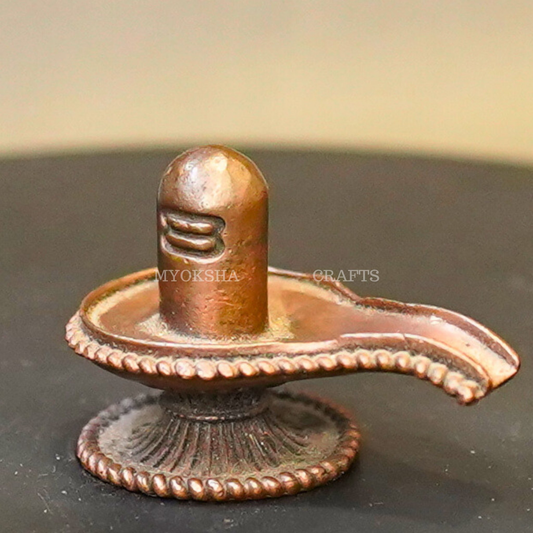 Copper Shiva Linga Idol - 1