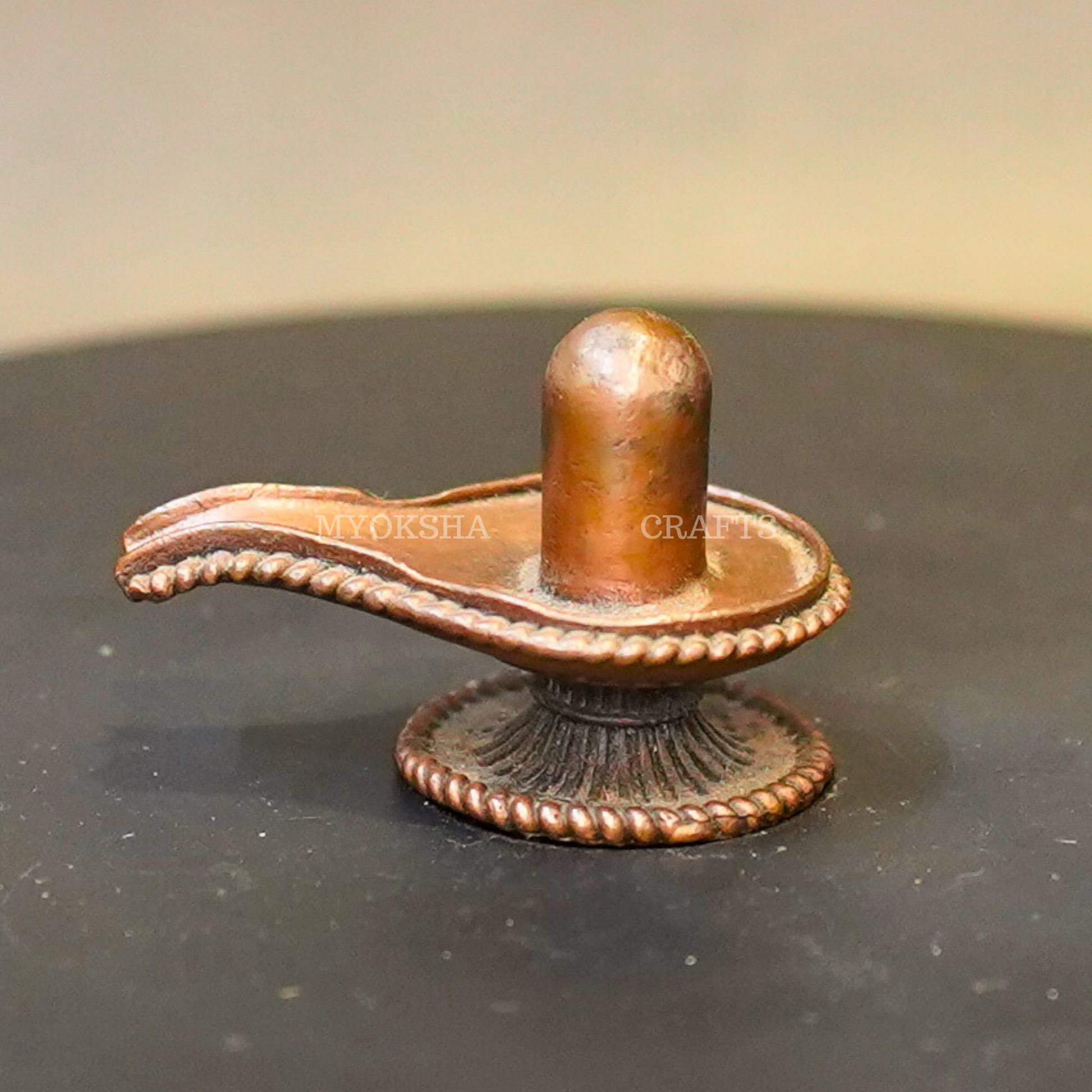 Copper Shiva Linga Idol - 2