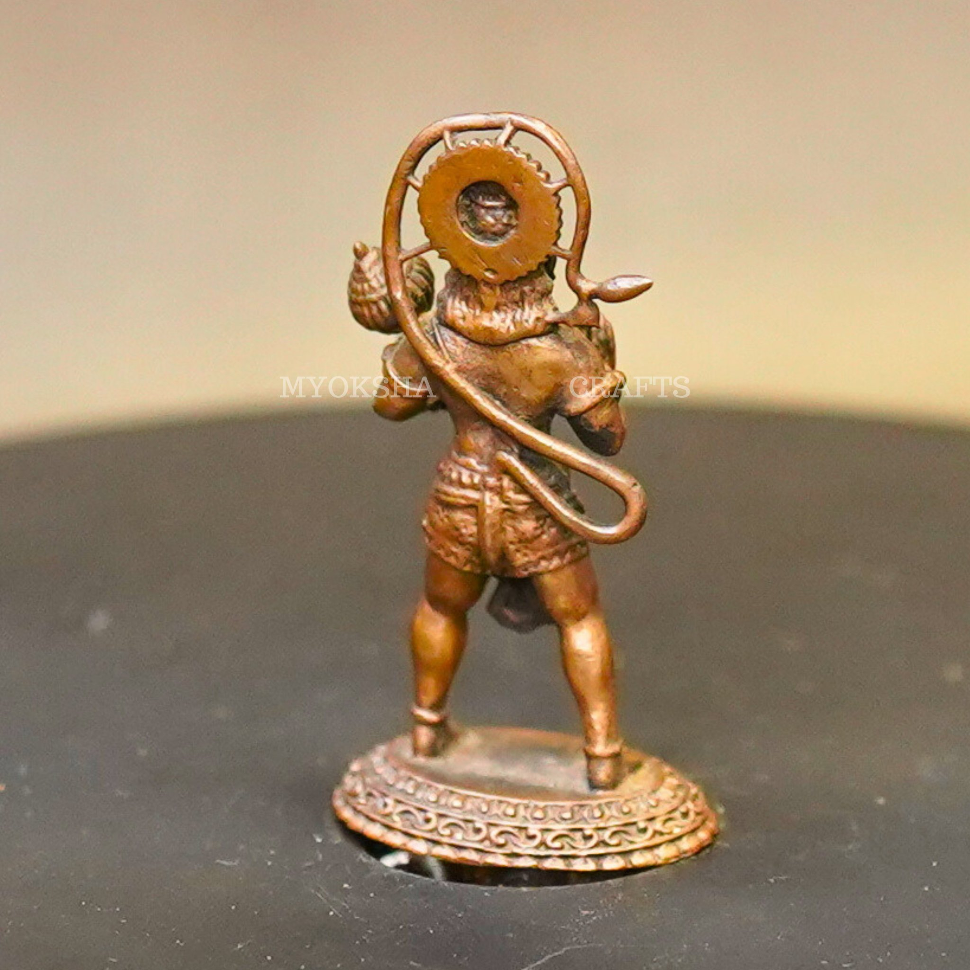 Copper Hanuman Standing Idol - 3