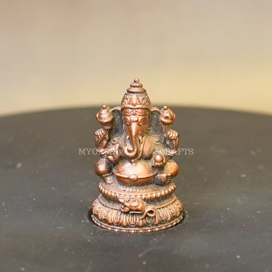 Copper Ganesha Idol - 1