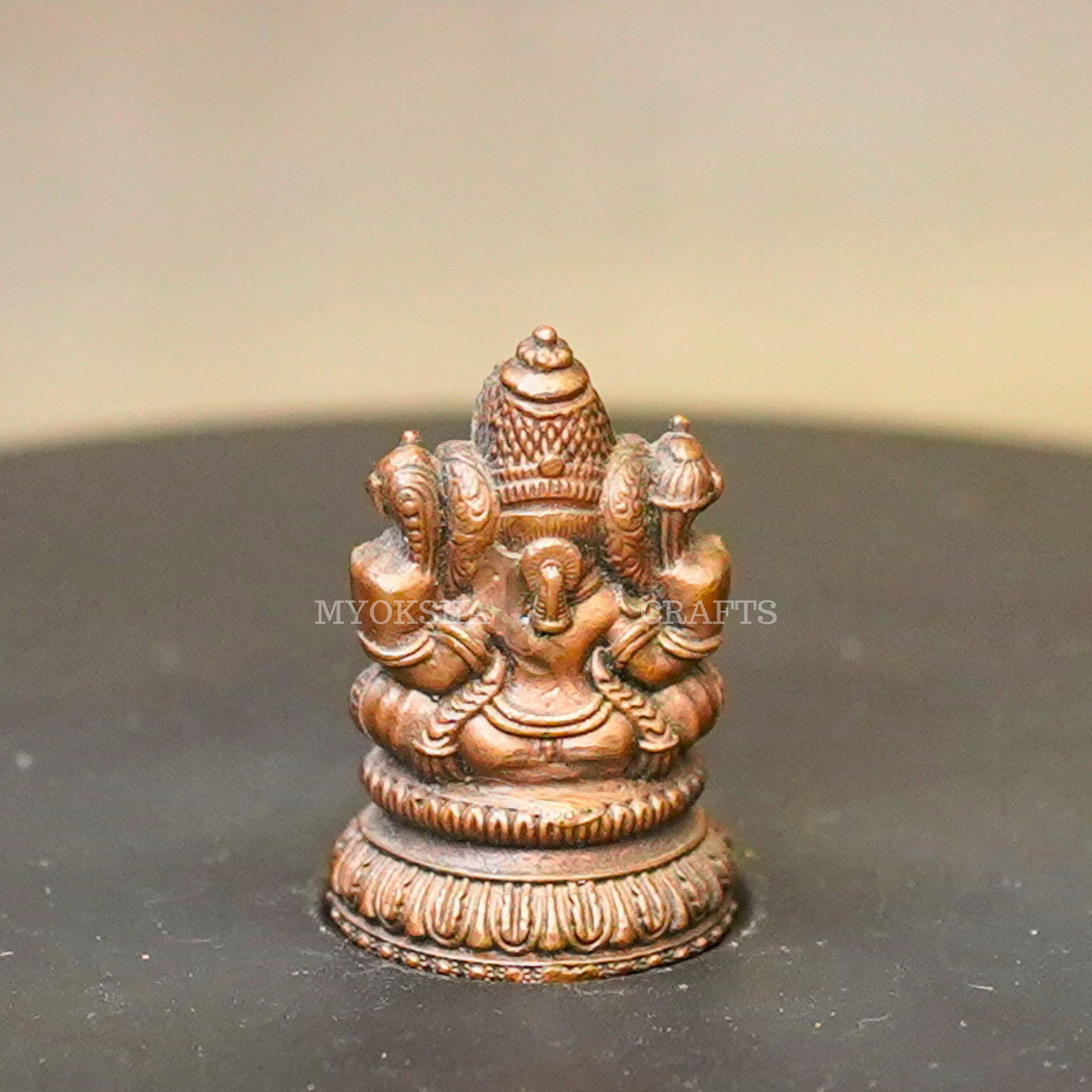 Copper Ganesha Idol - 3