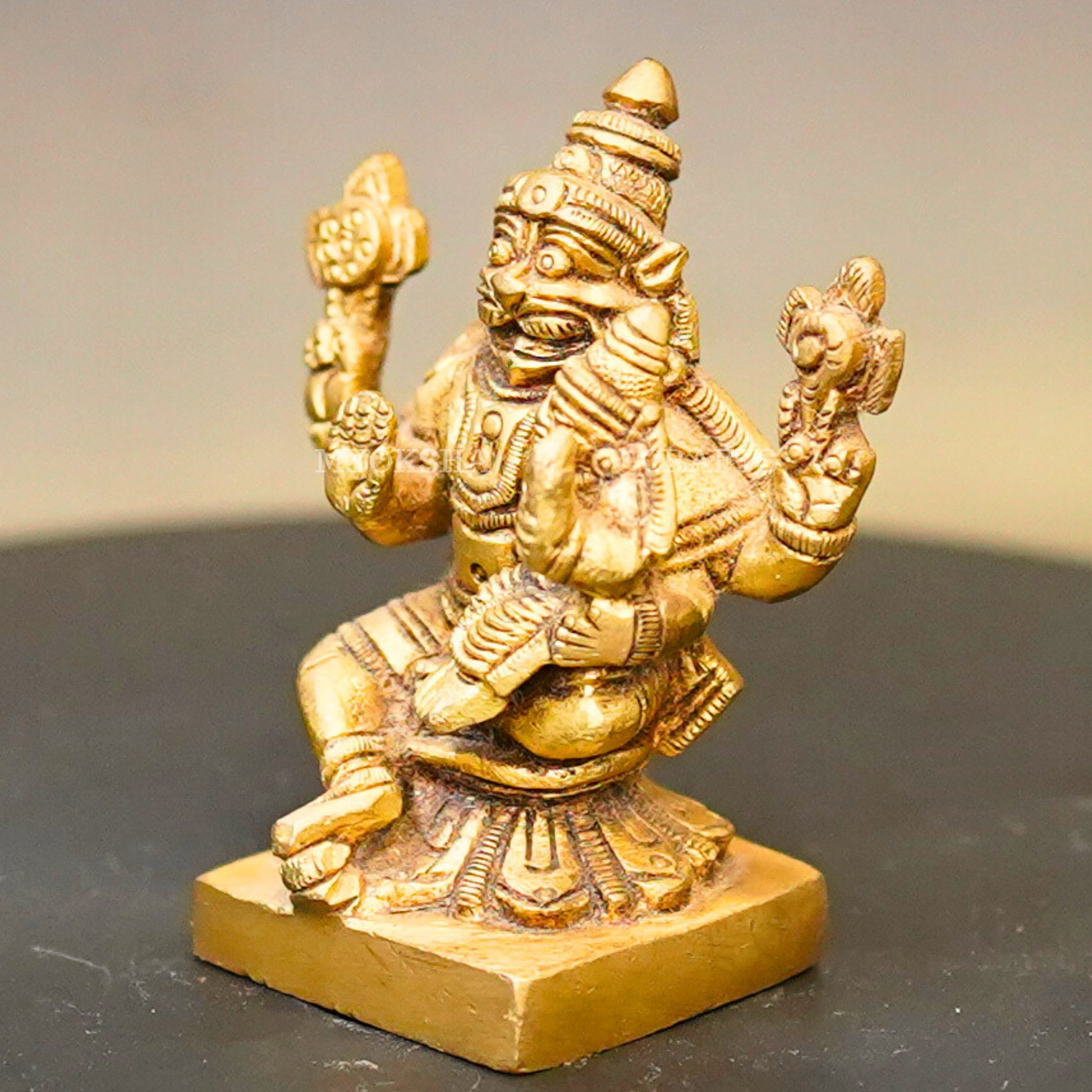 Brass Lakshmi Narasimha Idol - 4
