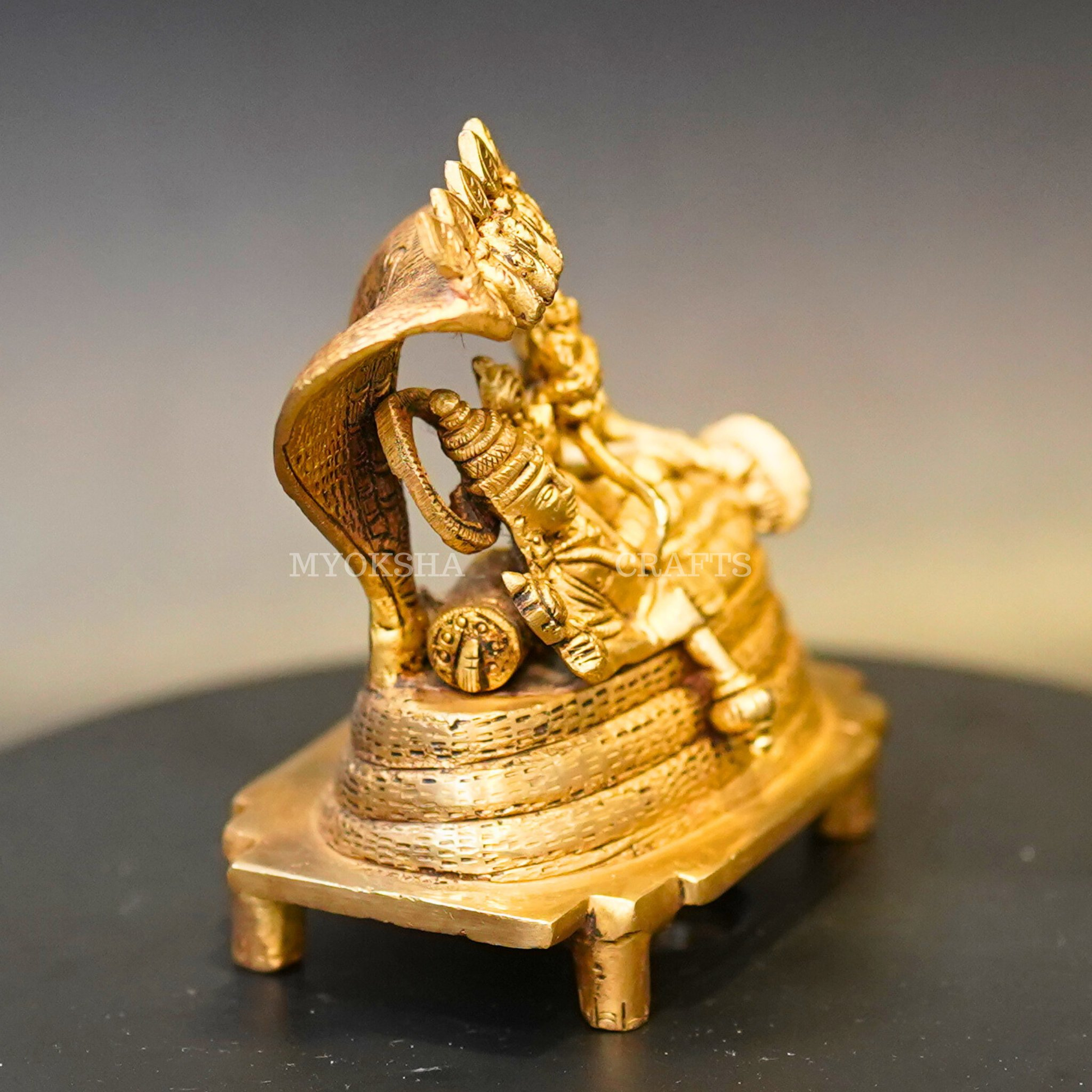 Brass Anantha Shayana Vishnu Idol - 2