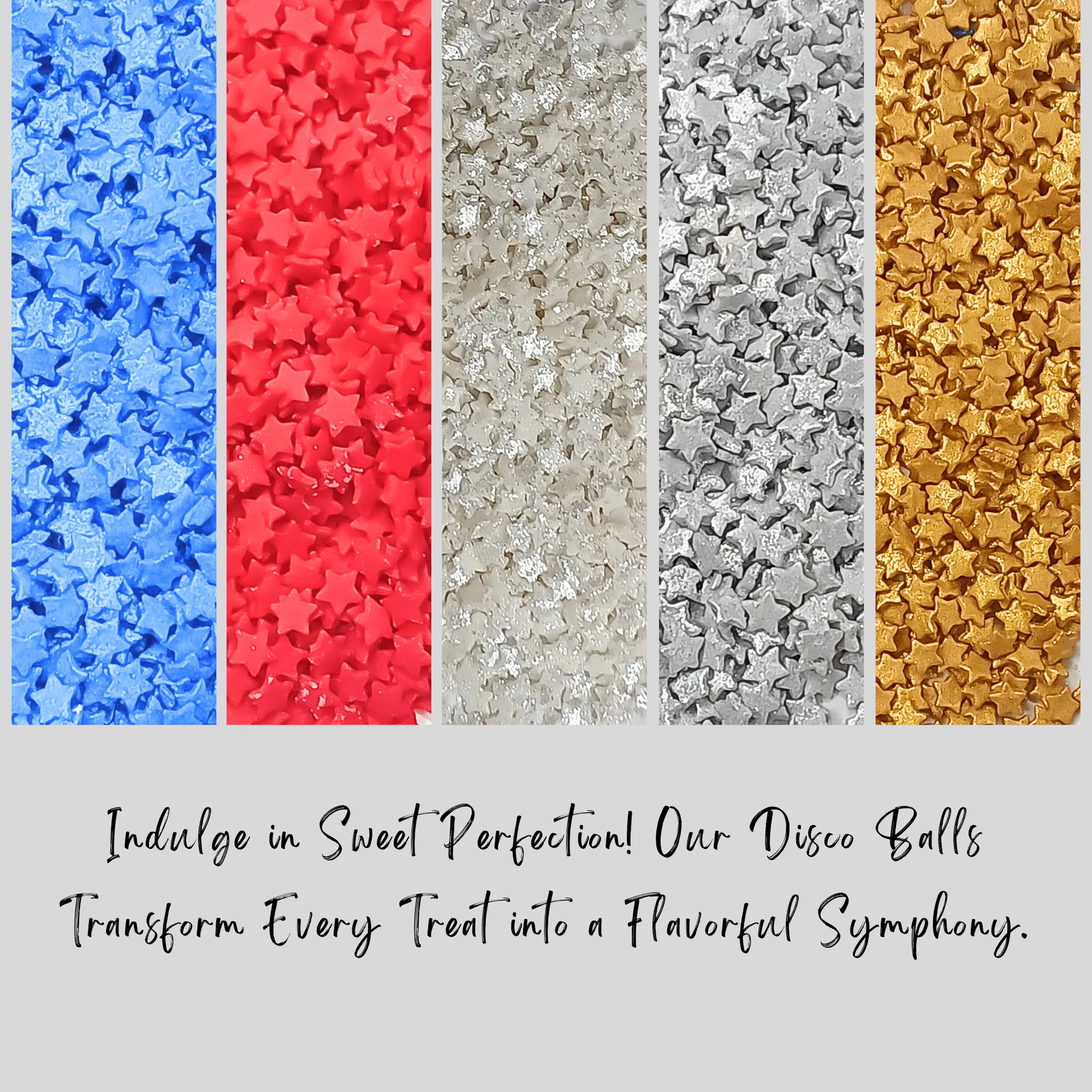Confect Mix Blue, Red, Silver, White & Gold Patriotic Sprinkles | Mighty Hero Sprinkles