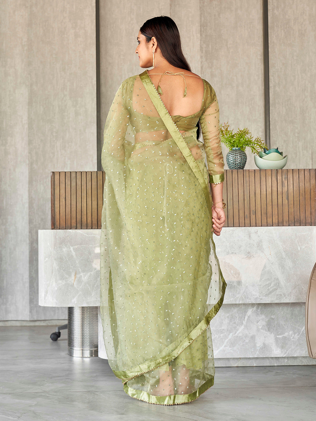 Tikhi Imli Sequinned Organza Grab2Buy 