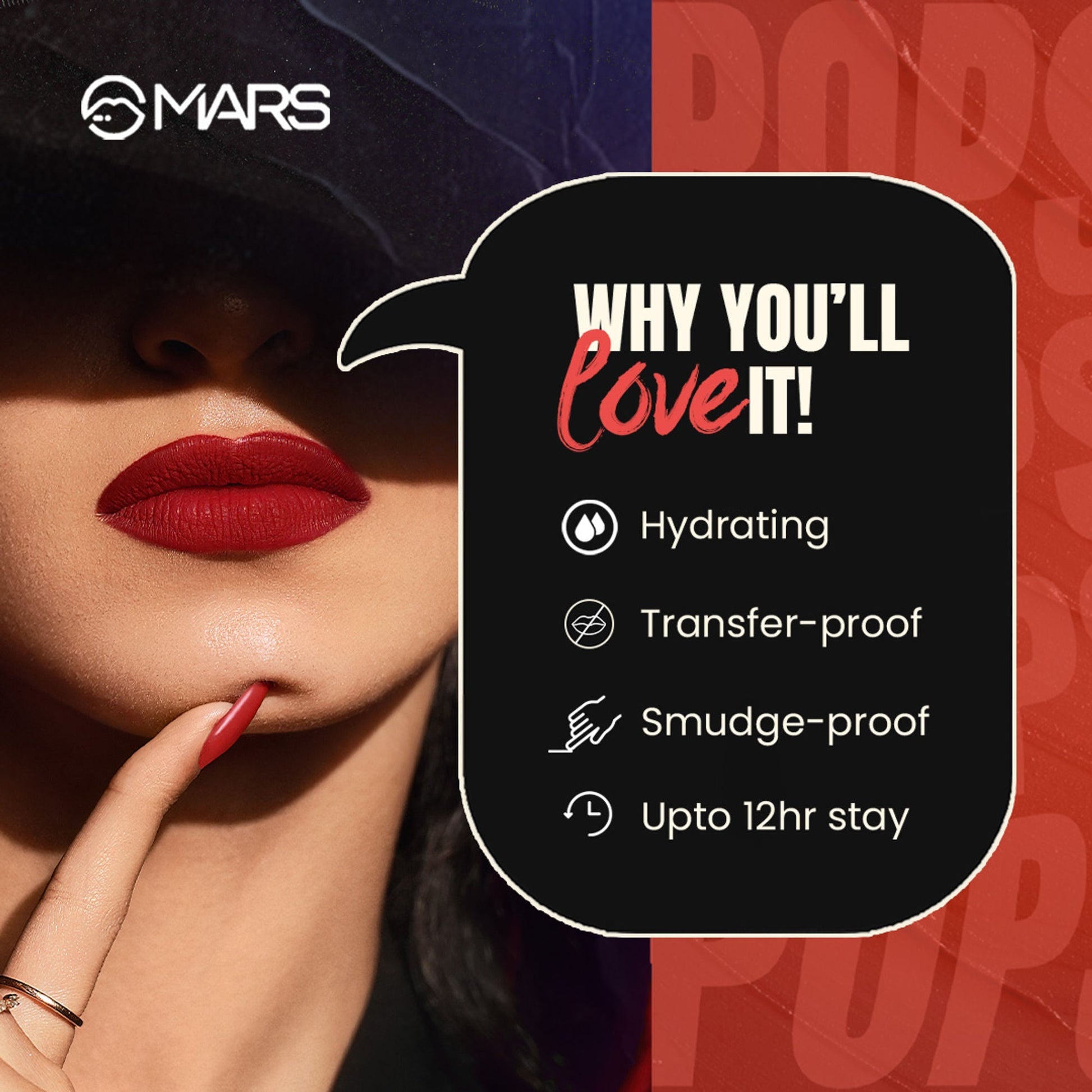 MARS Cosmetics Popstar Non Drying Liquid Mousse Lipstick - 28 Encore 