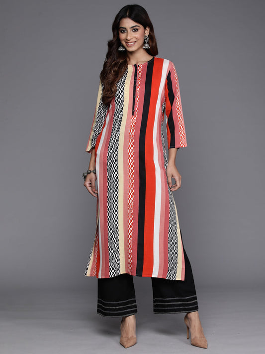 Indo Era Multi Printed Straight Kurta