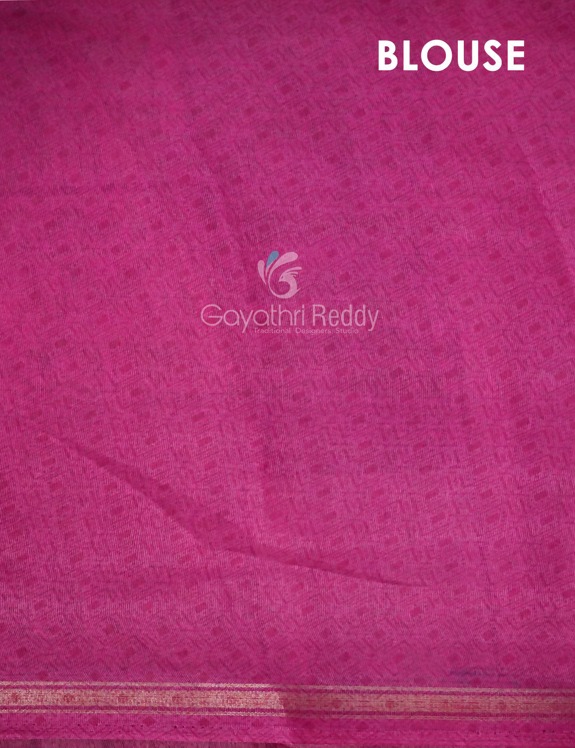 Rama Green Printed Semi Chanderi Grab2Buy By Gayathri Reddy Designer Studio 