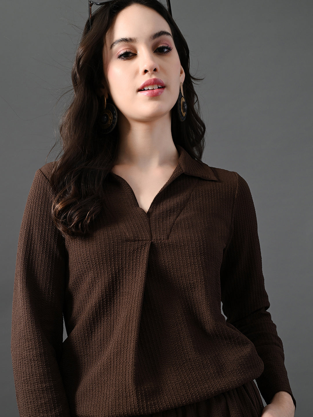 Myshka Women's Coffe Everyday Lounge Set 