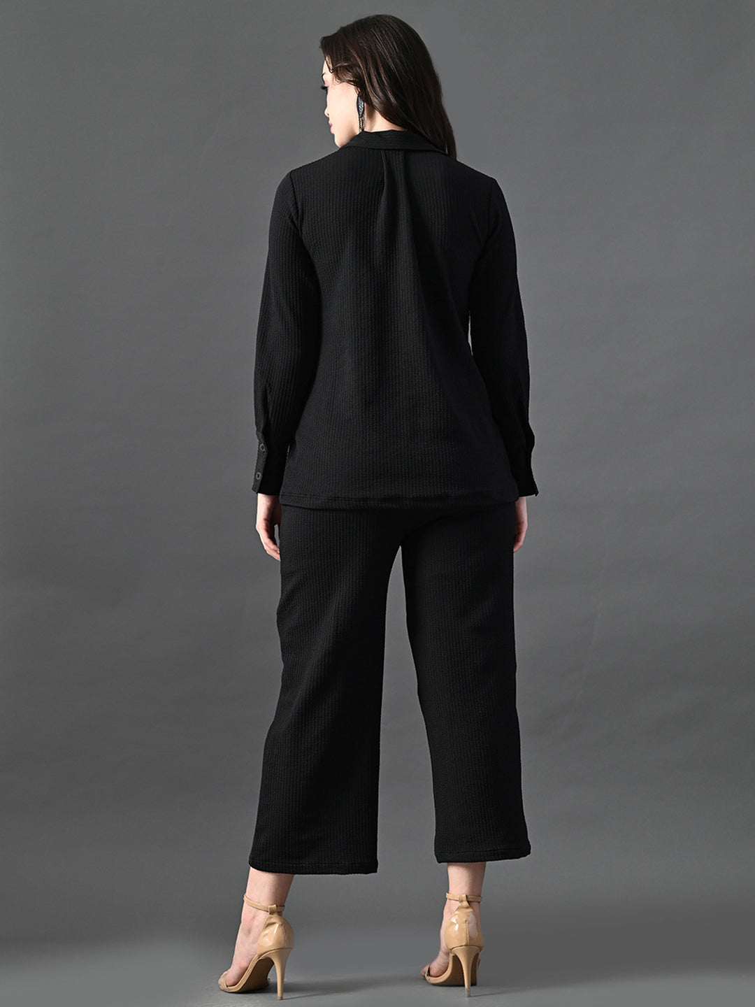 Myshka Women's Black Everyday Lounge Set 