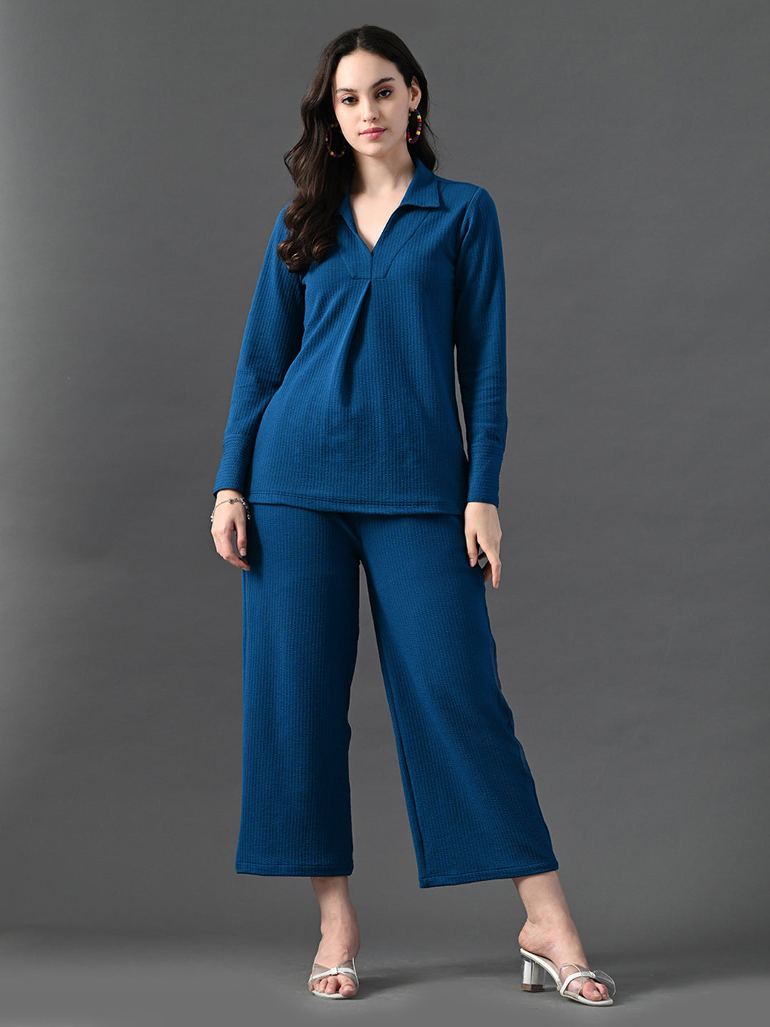 Myshka Women's Blue Everyday Lounge Set 