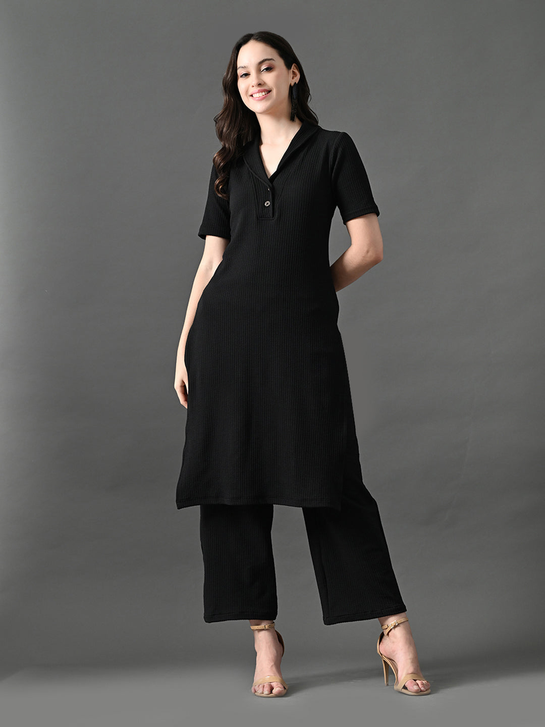 Myshka Women's Black Kurta Set | Grab2Buy