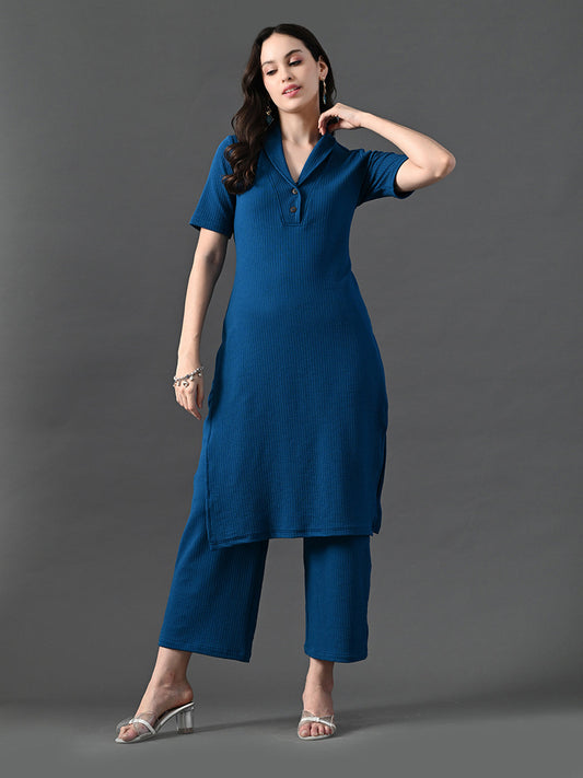 Myshka Women's Blue Kurta Set | Grab2Buy
