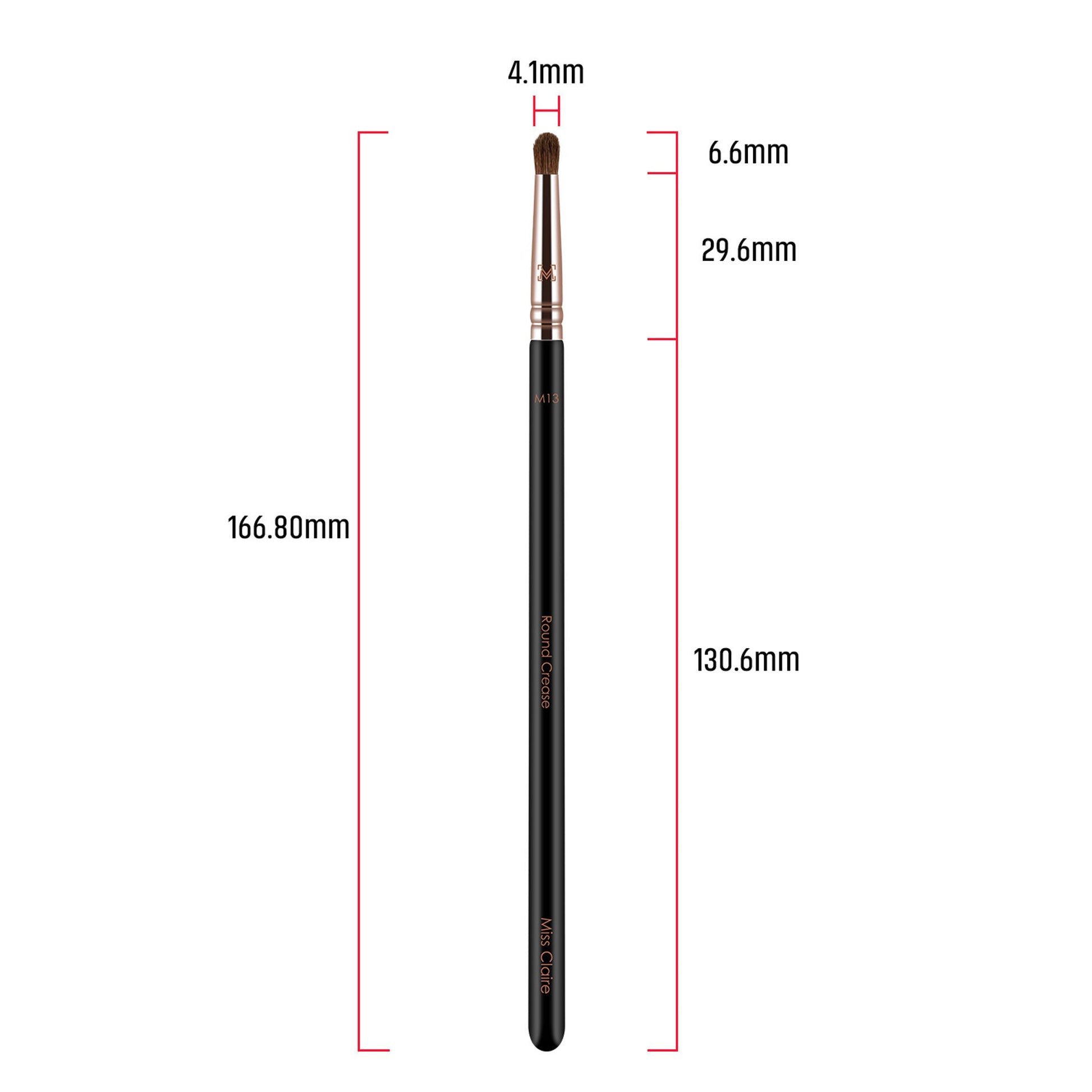 Miss Claire M13 - Round Crease Brush (S) - Rose Gold