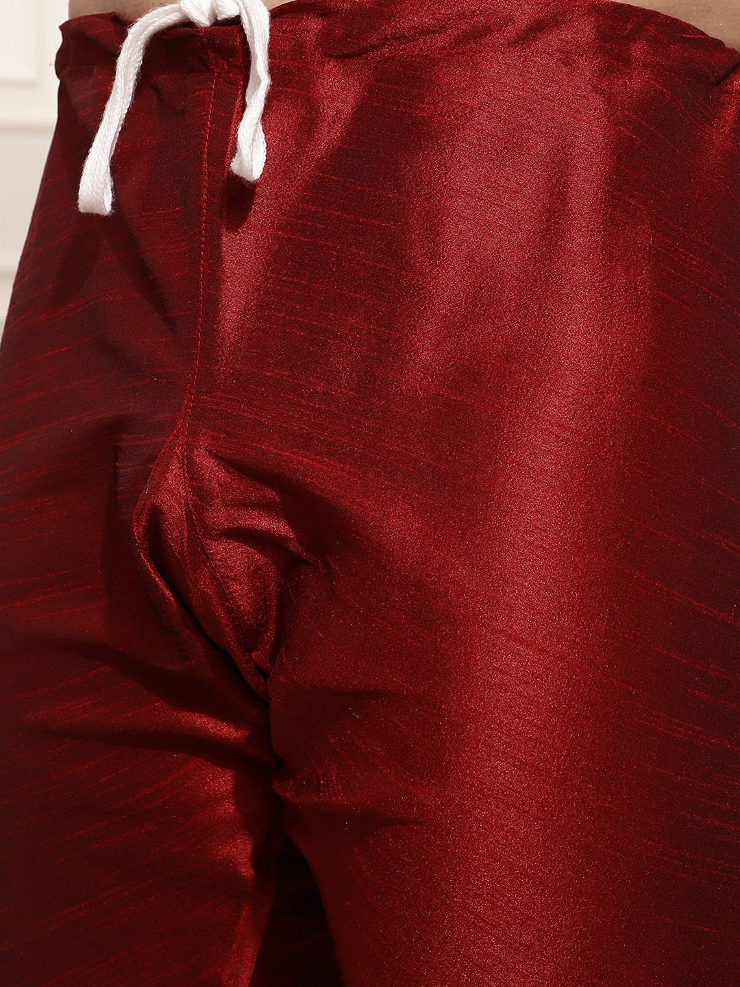 Sojanya Men Maroon Solid Kurta Set & Nehru Jacket 