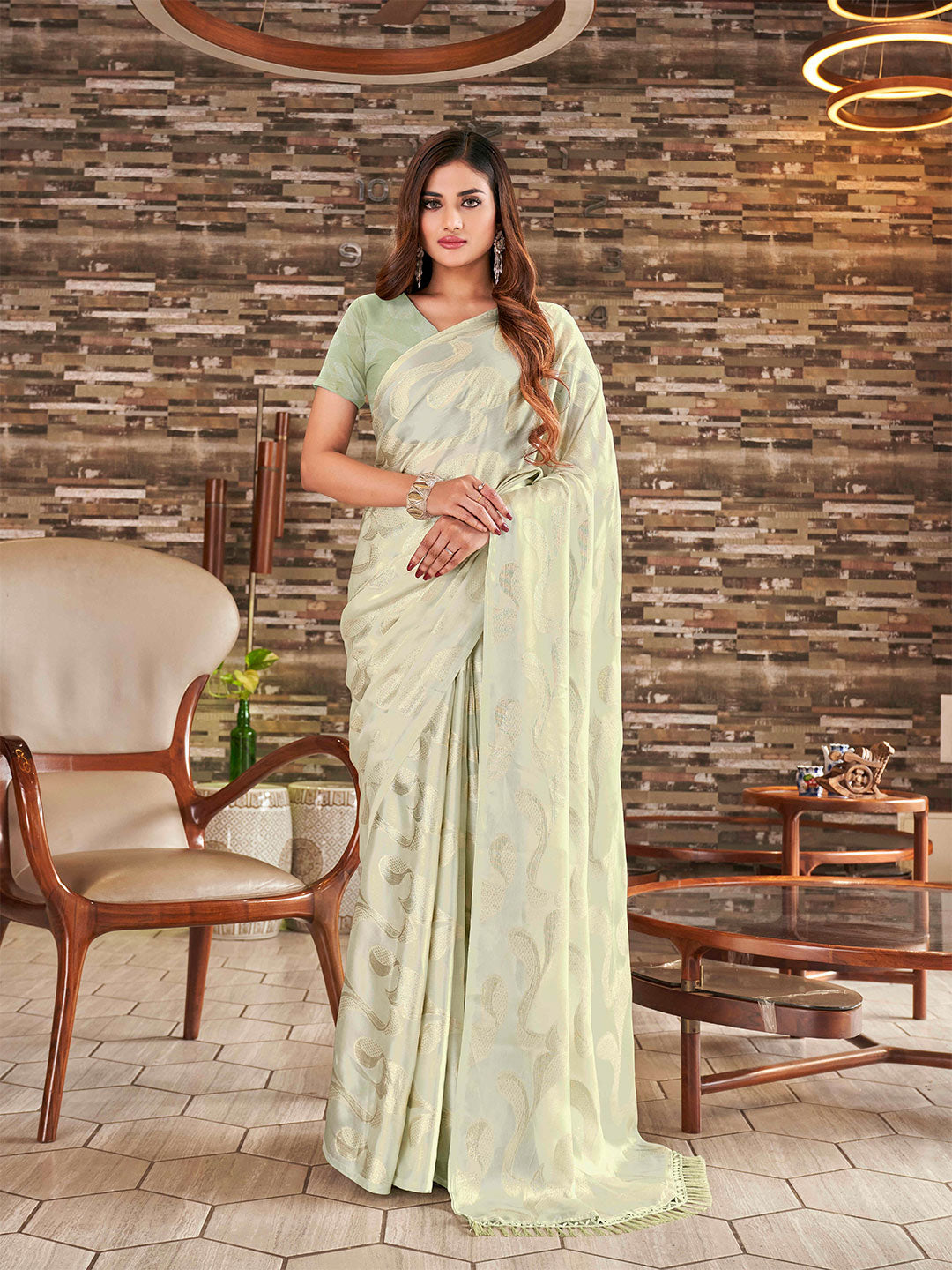 Tikhi Imli Embellished Jacquard Satin Ready to Wear Grab2Buy 