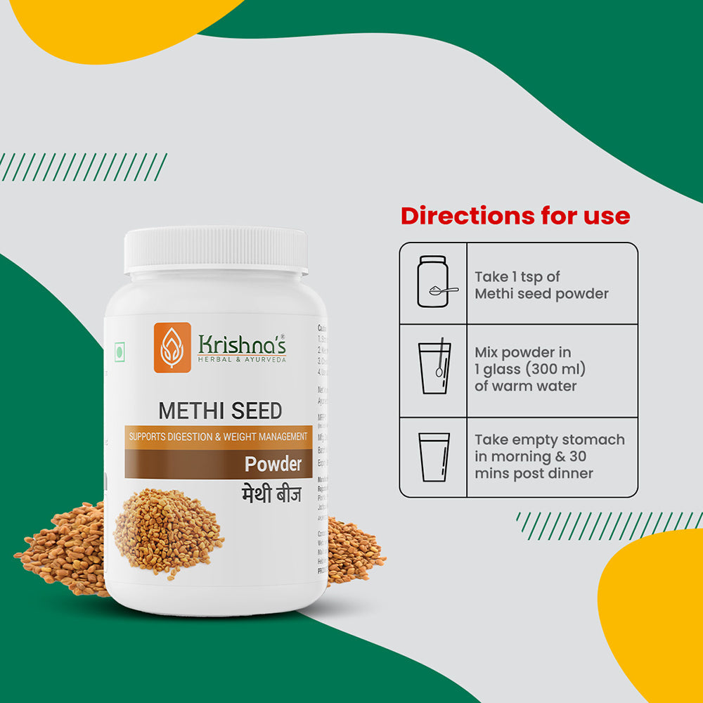 Krishna'S Herbal & Ayurveda Methi Seed Powder 