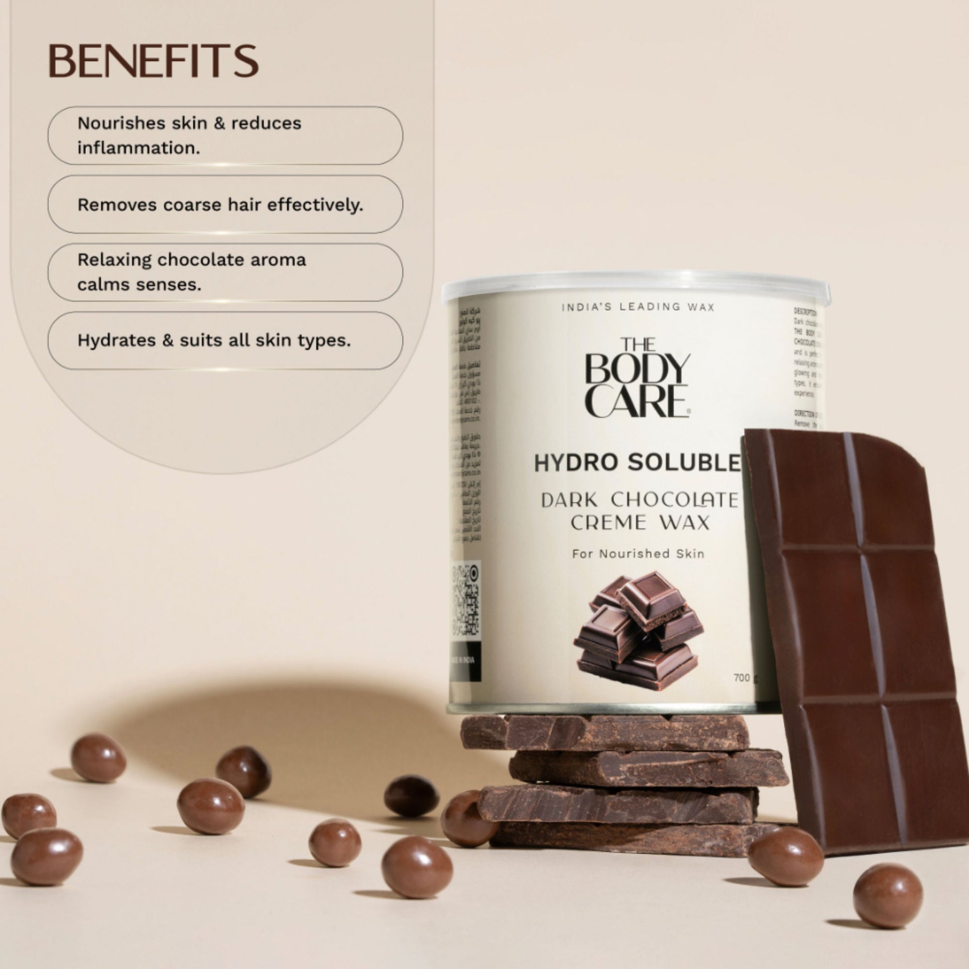 The Body Care Dark Chocolate Hydrosoluble Cream Wax  Grab2Buy The Body Care Grab2Buy