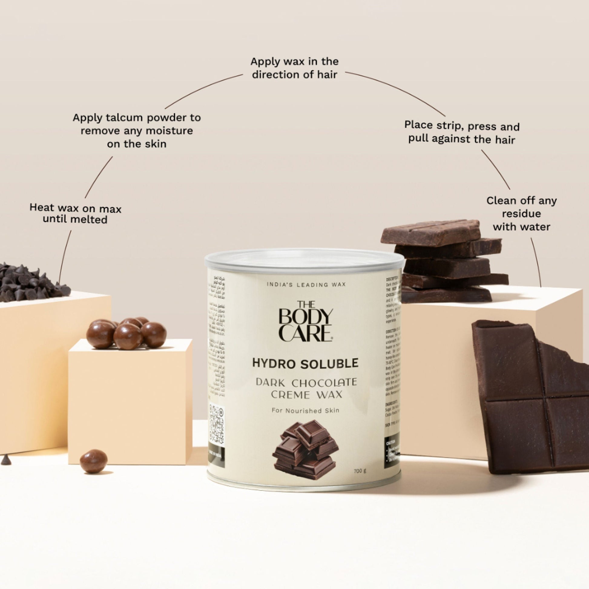 The Body Care Dark Chocolate Hydrosoluble Cream Wax  Grab2Buy The Body Care Grab2Buy