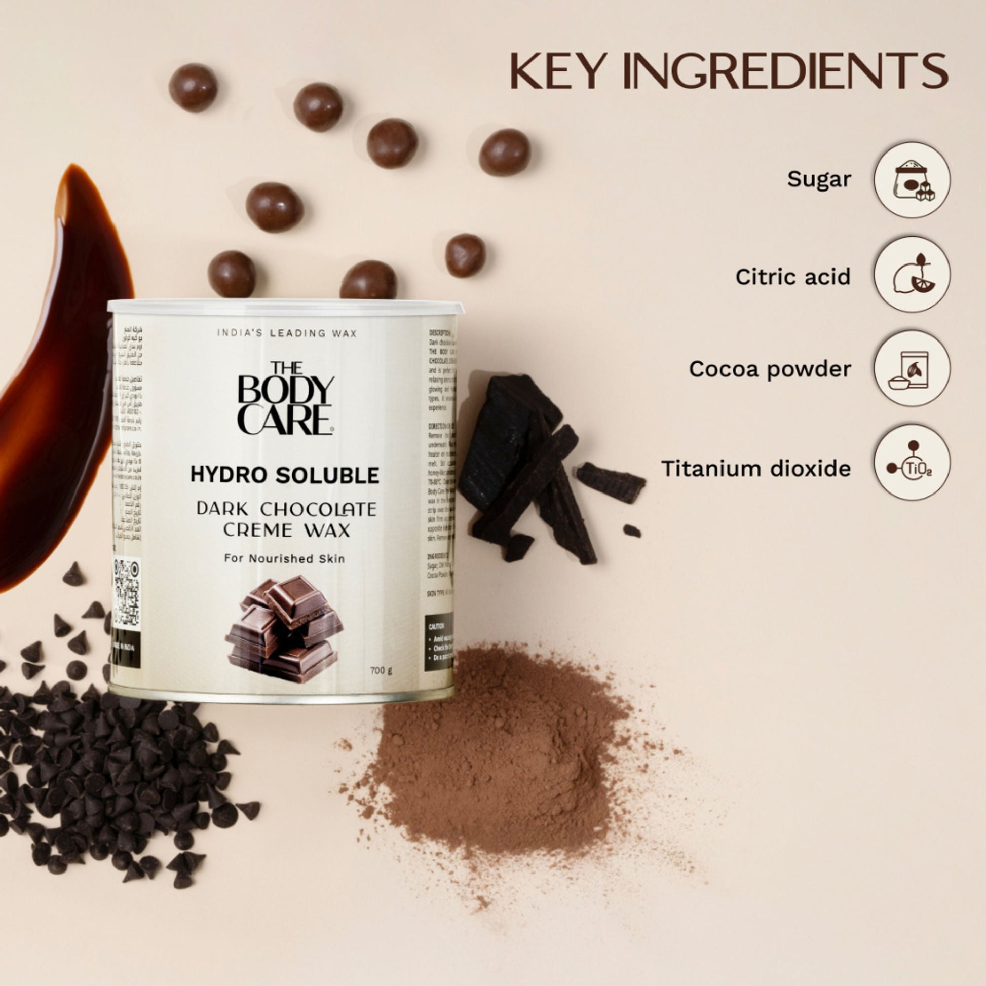 The Body Care Dark Chocolate Hydrosoluble Cream Wax  Grab2Buy The Body Care Grab2Buy