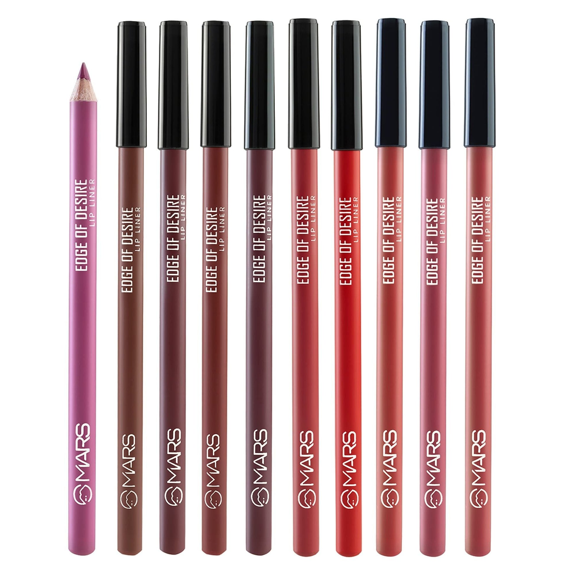 MARS Cosmetics Edge of Desire Lip Liner With Holder - Set A 
