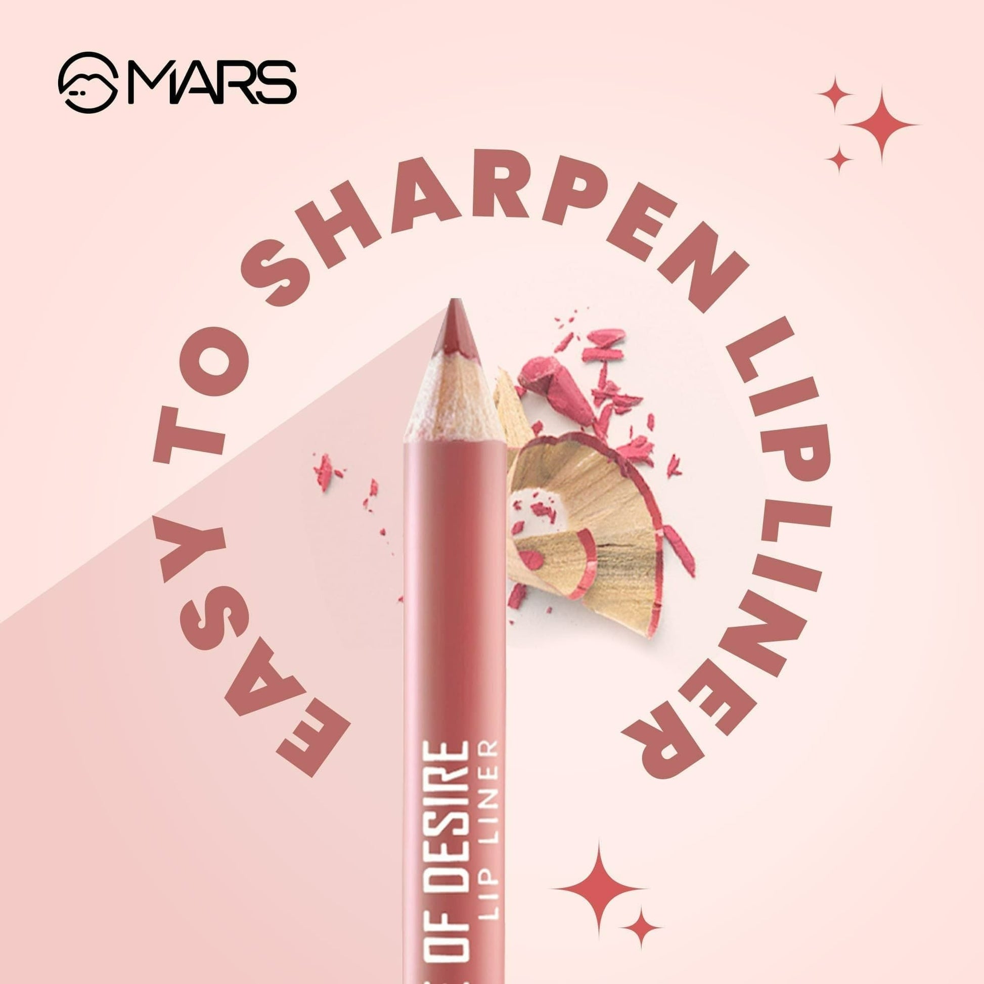 MARS Cosmetics Edge of Desire Lip Liner With Holder - Set A 