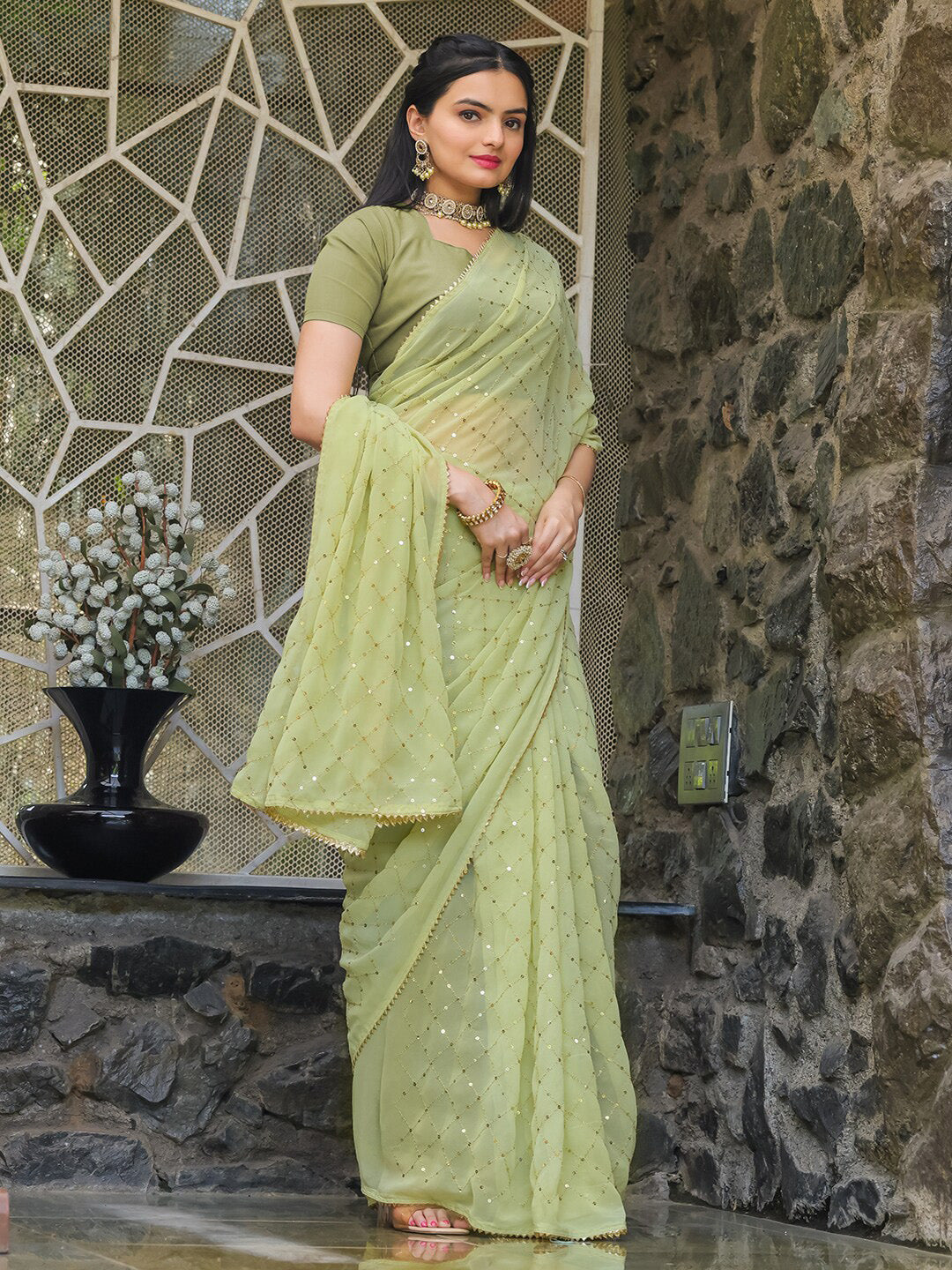 Tikhi Imli Embellished Sequinned Grab2Buy 