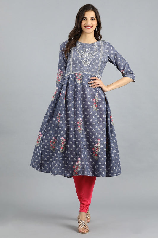 W for Woman Pink Knitted Churidar