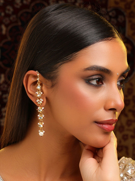 Ruby Raang Rose Mist Pearl Earrings