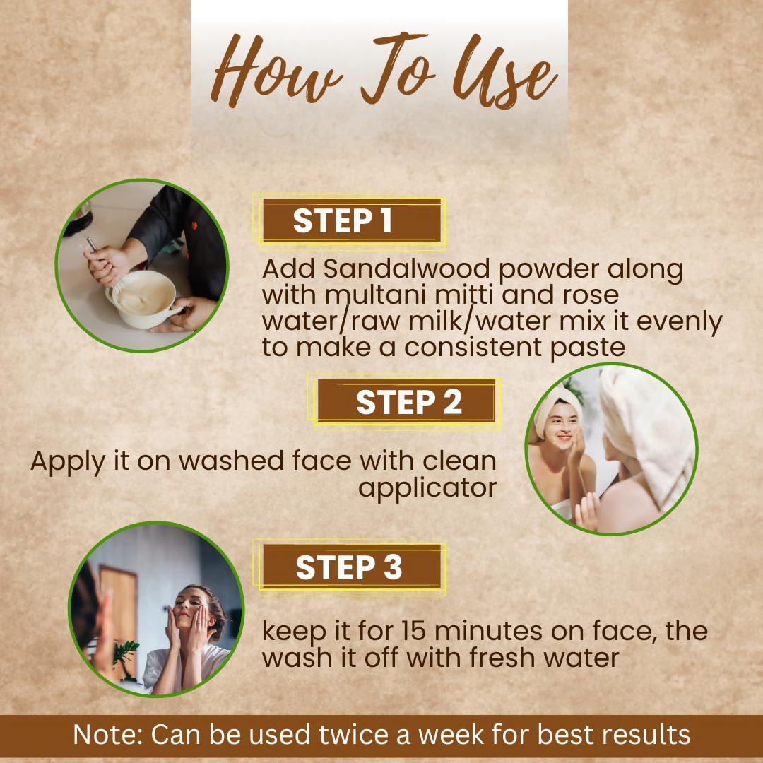Veda Harvest Sandalwood Powder For Glowing Skin  Grab2Buy Veda Harvest Grab2Buy