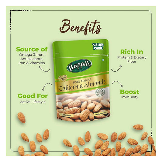 Happilo Premium Nuts & Dryfruit Combo (Almond, Cashews & Green Raisin) - Distacart