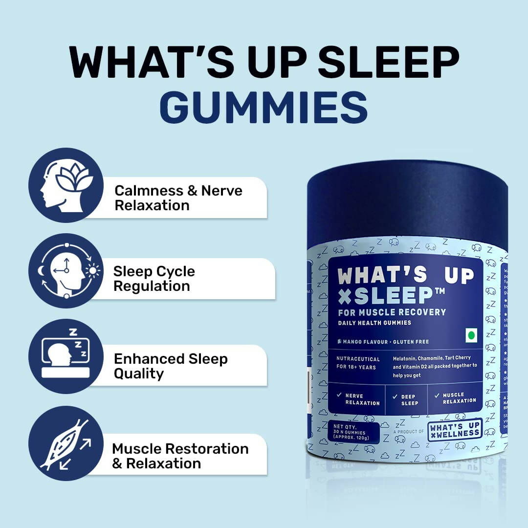 What’s Up Wellness Sleep For Muscle Recovery Gummies 