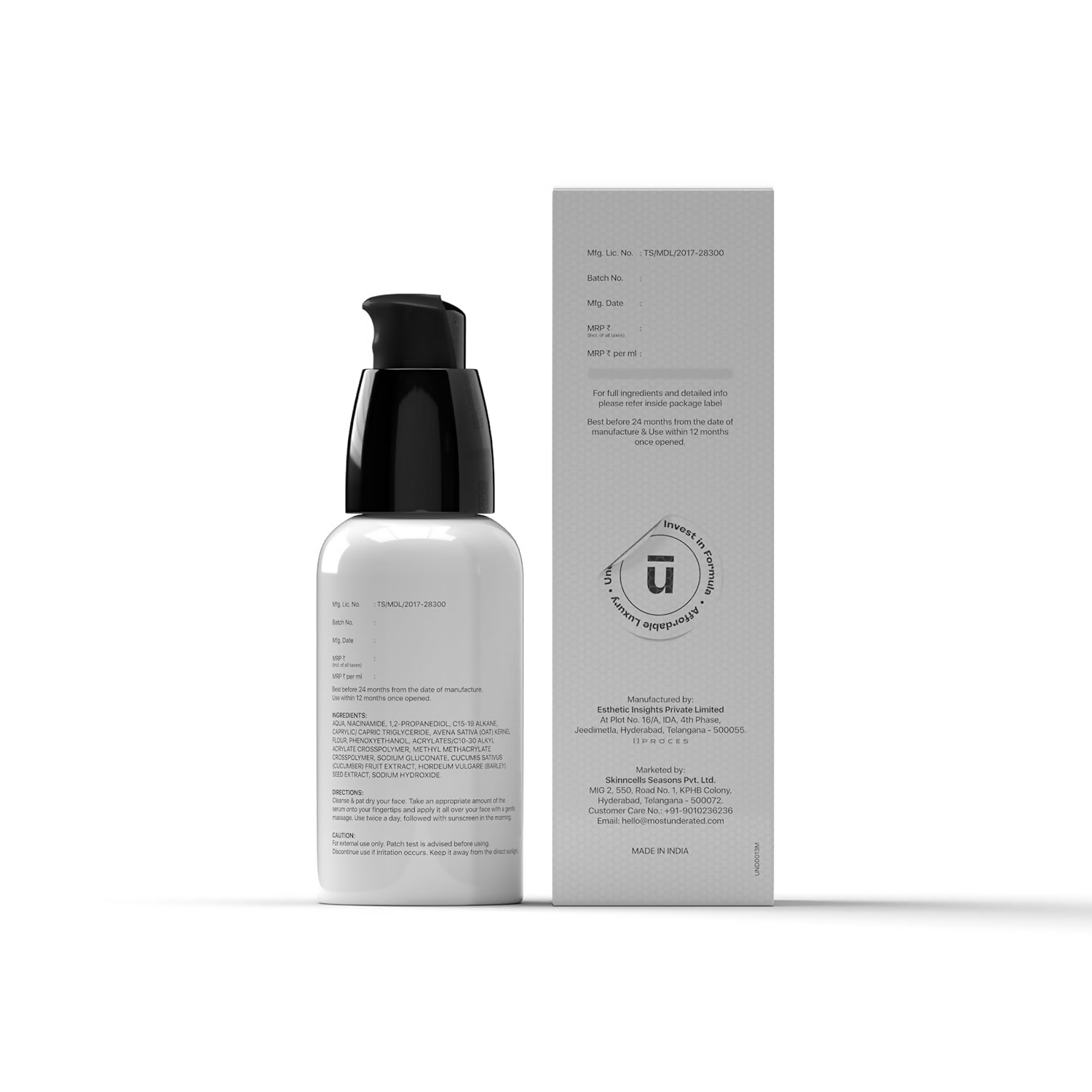 Underated Oil Free Serum Moisturiser  Grab2Buy Underated Grab2Buy