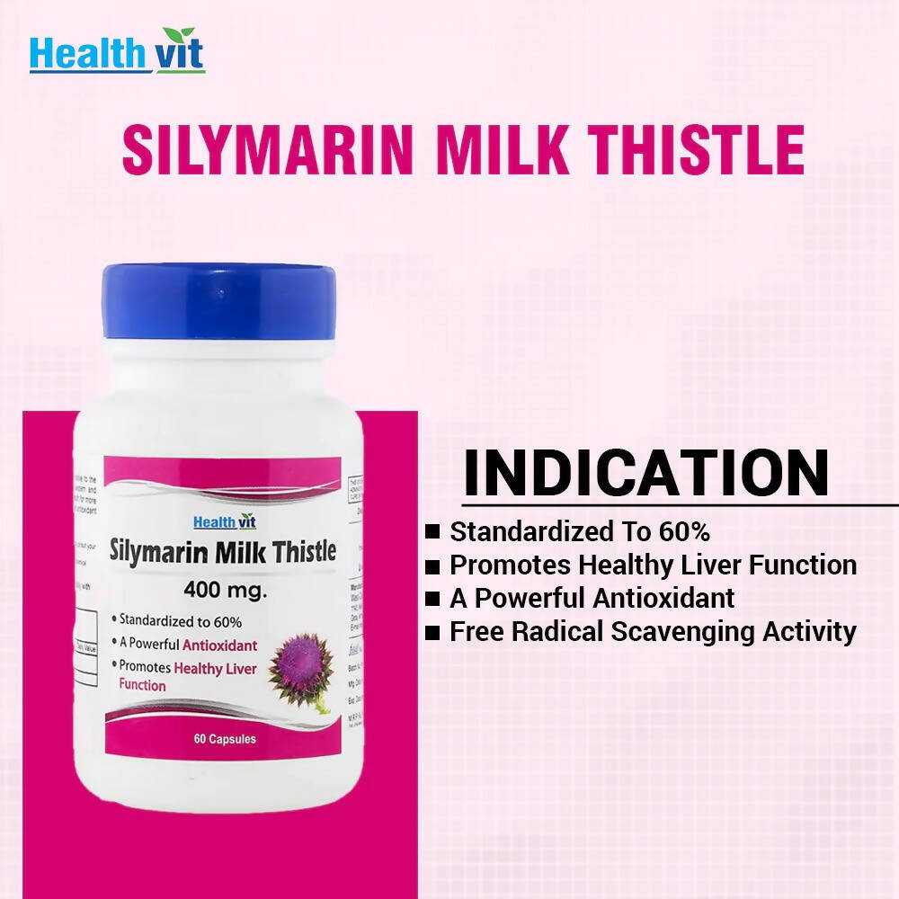 Healthvit Silymarin Milk Thistle Capsules - Grab2buy
