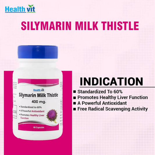 Healthvit Silymarin Milk Thistle Capsules - Grab2buy
