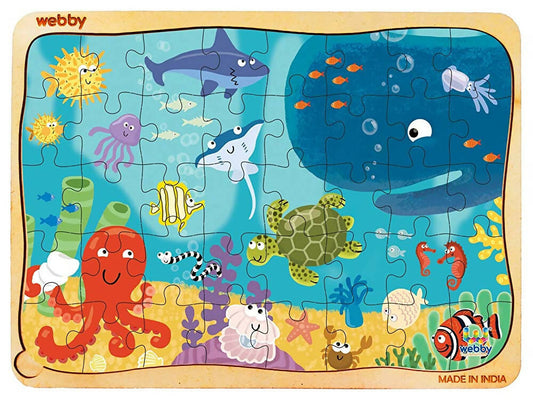 Webby Underwater Animals Jigsaw Puzzle - 40 Pcs  Grab2Buy Webby Grab2Buy