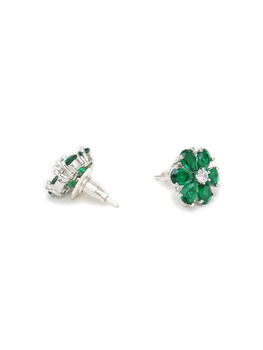 stone stud (green) - Ruby Raang