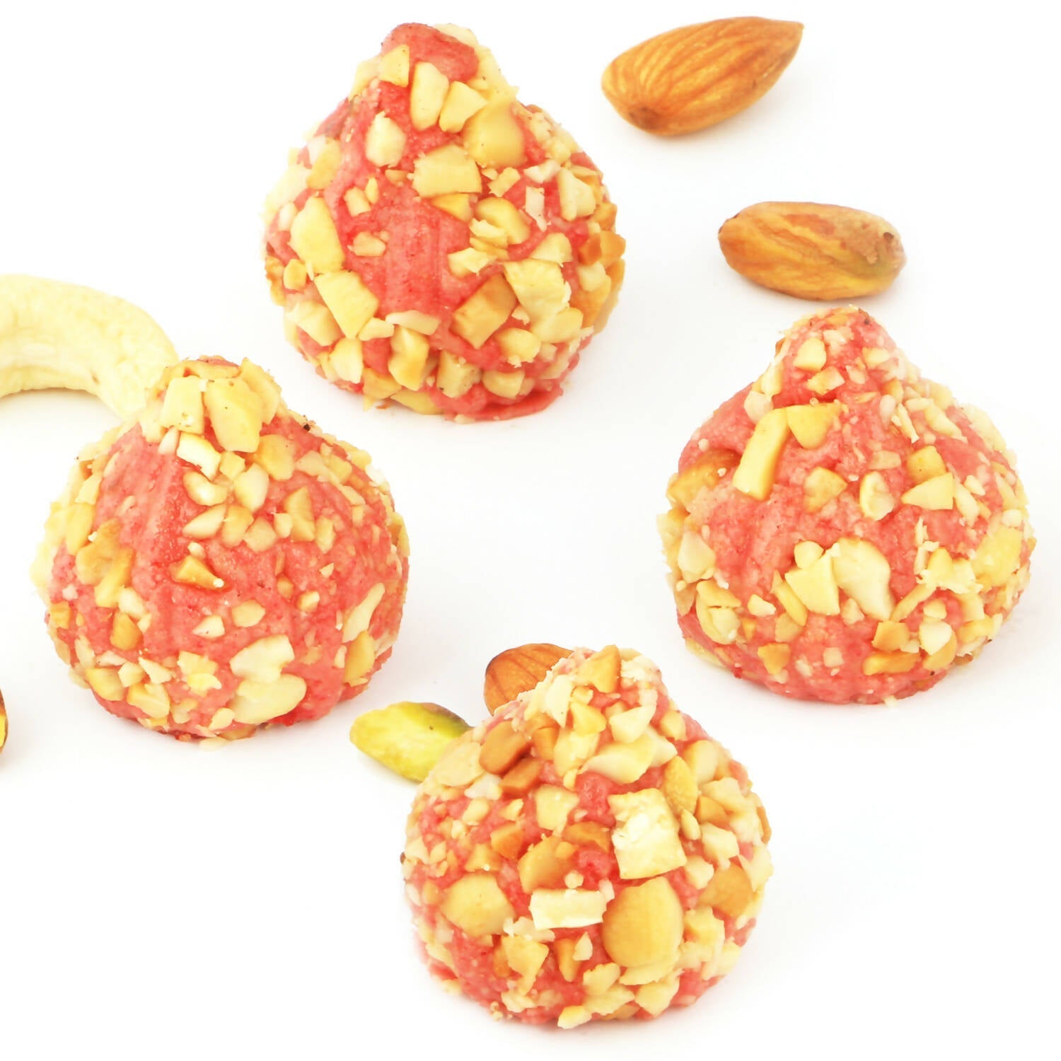Ghasitaram Roasted Cashew Strawberry Modaks 